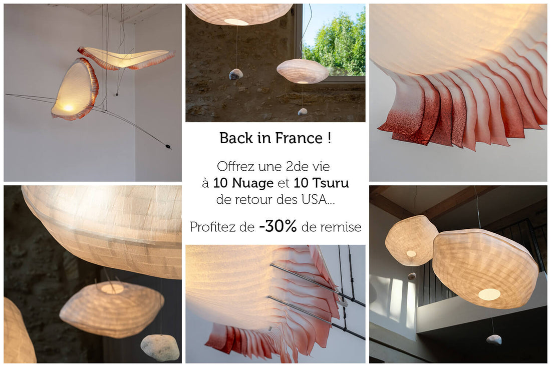 Promotions Luminaires Nuage et Tsuru Céline Wright