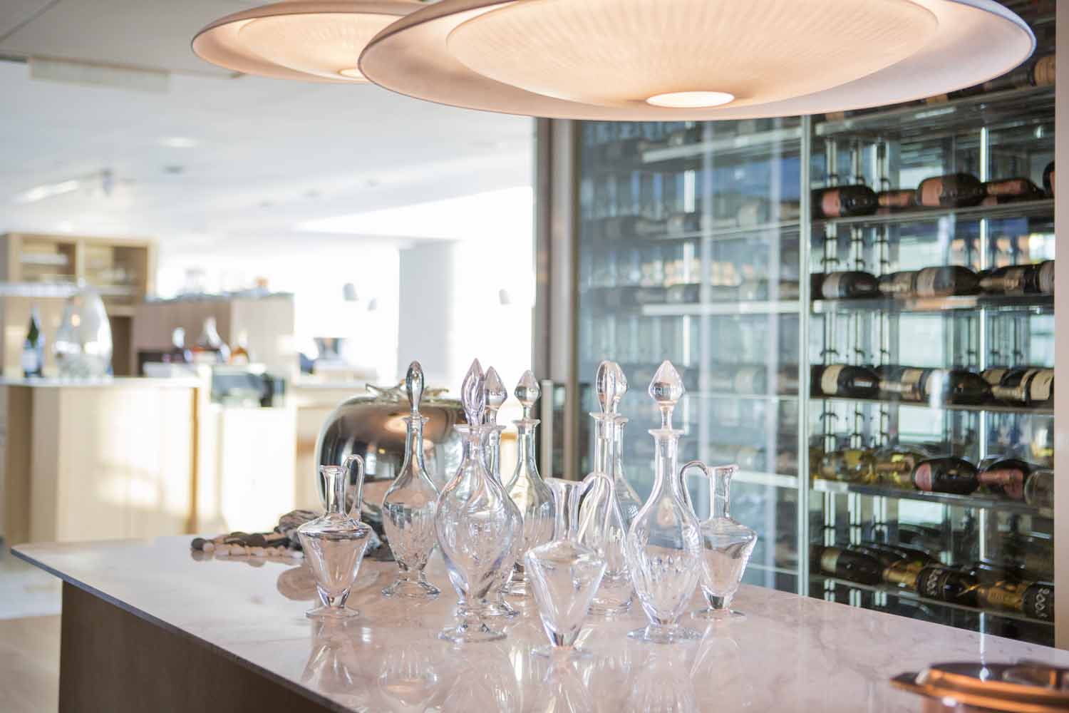 Dans le restaurant d'Alain Ducasse à Hong Kong