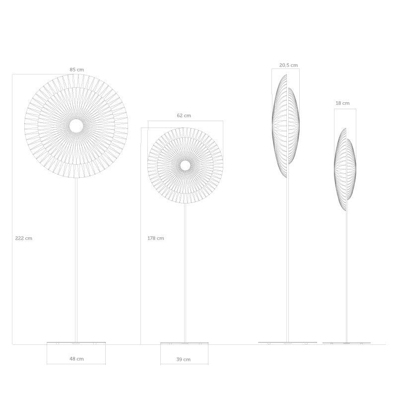 Croquis lampadaire Diva Céline Wright