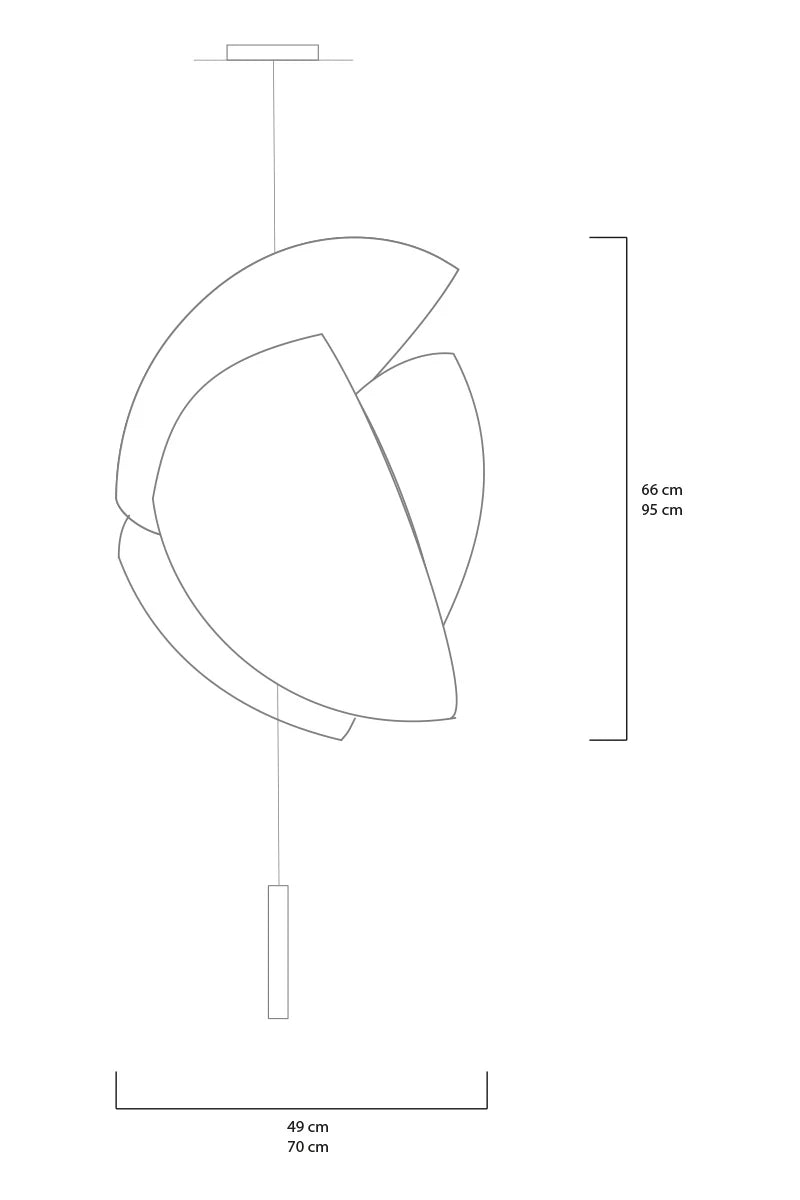 Croquis lustre Voiles Céline Wright
