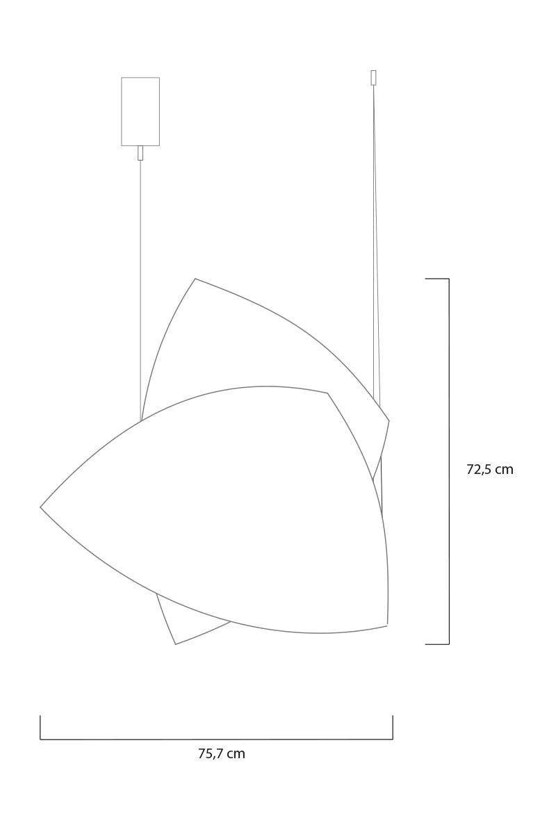 Croquis suspension Voiles Céline Wright