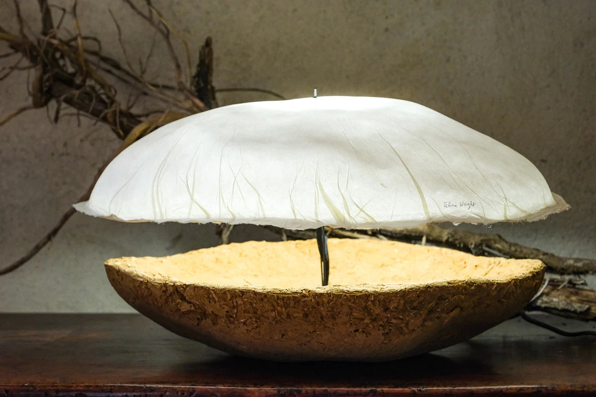 Lampe à poser Cocon-terre Céline Wright
Photo © Marie Hubert Psaila