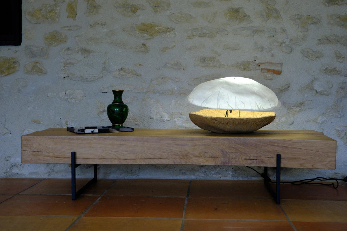 Lampe à poser Cocon-terre Céline Wright
Photo © Marie Hubert Psaila