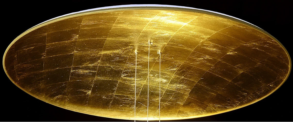 Suspension Éclaircie détail dorure Céline Wright